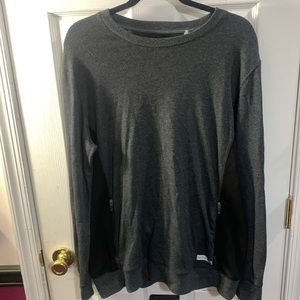 Dark Grey Mesh Crewneck